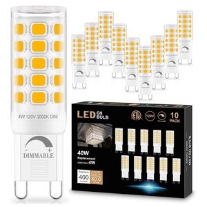 SailStar Brand new in box dimmable G9 LED 10pk warm white.